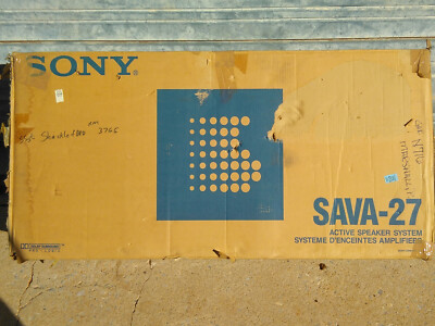 Sony sava-27 active speaker system very good in original box w/ remote