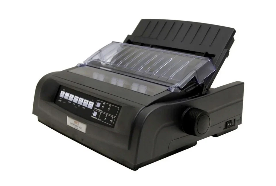 RE-NEWED Oki MICROLINE 420 Black Oki Data Dot Matrix Printer - Image 2 of 4