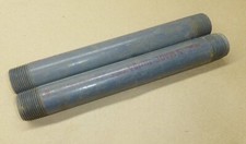 Lot of 2 - 1" x 10" schedule 80 threaded PVC nipple pipe
