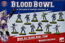 Dark Elf Team - Naggaroth Nightmares: Games Workshop Blood Bowl