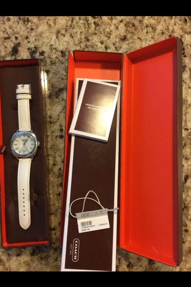 Coach mother of pearl watch deals