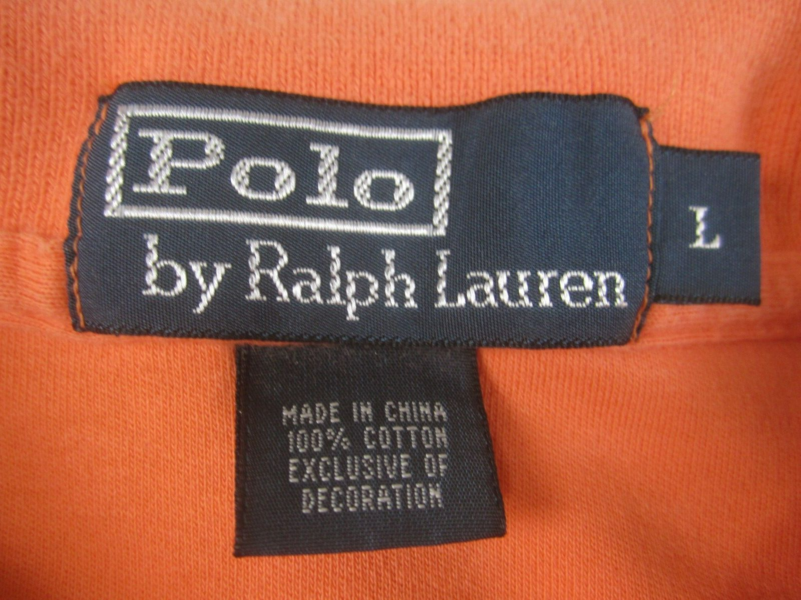 Polo Ralph Lauren camicia uomo grande arancione piccolo verde pony casual manica corta