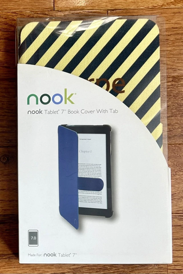 Tablet CARPE DIEM NOOK 7" Estuche Rayas Amarillo/Marino - Nuevo en Paquete Foto 2 de 3