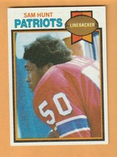 Sam Hunt New England Patriots 1979 Topps #181 White Oak Texas 6D