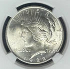 1922 PEACE SILVER DOLLAR ~ NGC - MS 63 ~BEAUTIFUL COIN~ REF#33-031