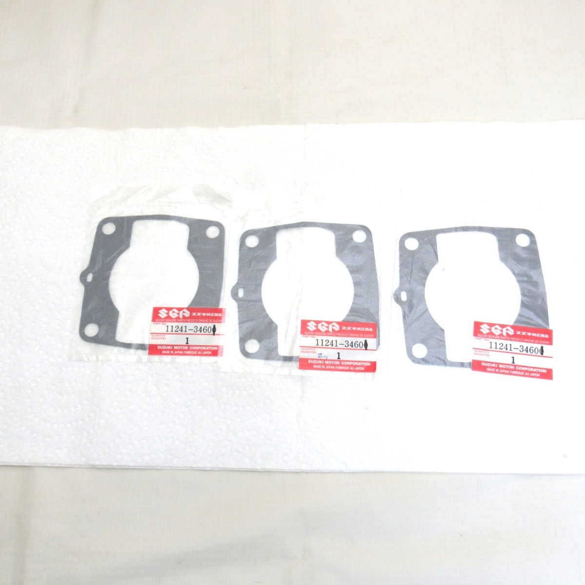 Suzuki GT550 Indy OEM Cylinder Base Gaskets 11241-34600 11241