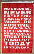 Motivation Flag FREE SHIPPING Nobody Cares Work Harder 18 Gym Banner Sign 3x5'