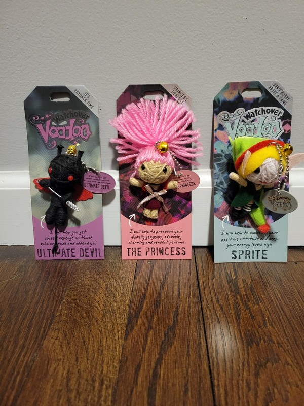 Watchover Voodoo Doll Keychains -set of 3 -Ultimate Devil, The Princess,Sprite