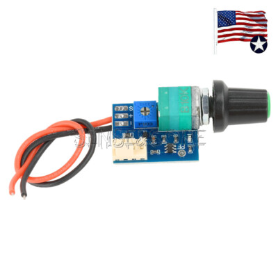 DC12V PWM Fan Governor Speed Control With Knob 4-Wires Switch Fan Regulation US