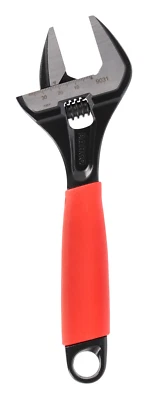 Bahco Black With Red Grip 9031-XE 8" 200mm Adjustable WIDE 38mm Wrench Spanner