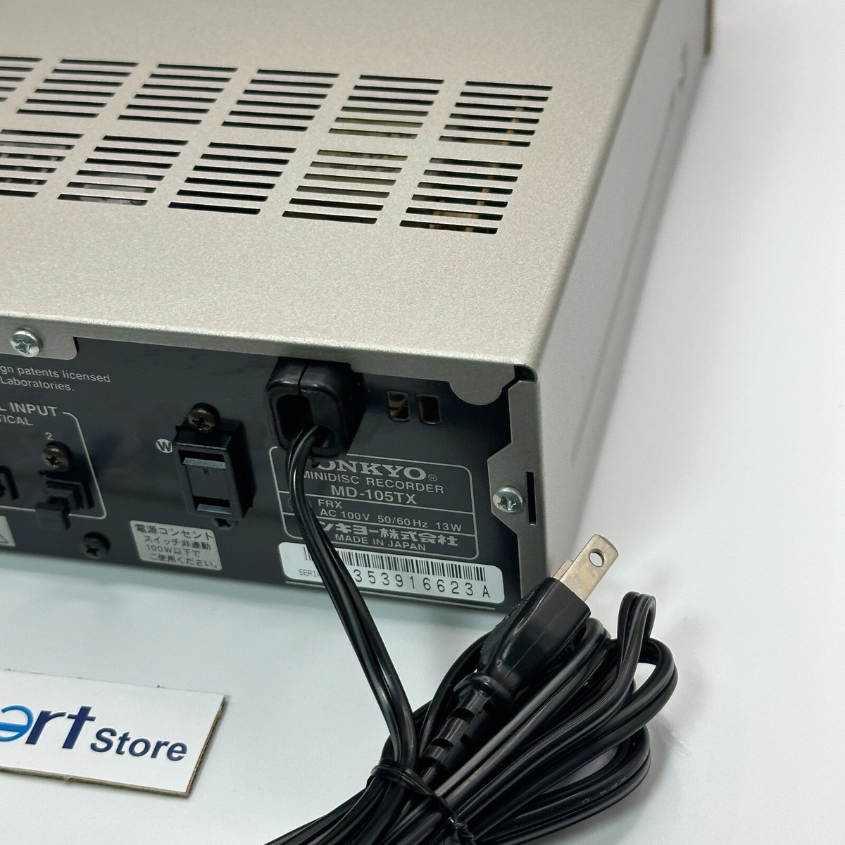 ONKYO MD-105TX ミニディスクレコーダー ！！ ONKYO MD-105TX Mini Disc Recorder High Speed Audio MDLP Used