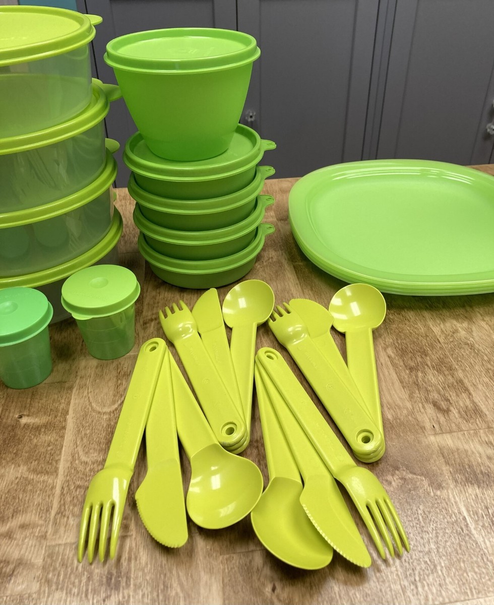 Tupperware Picnic Set Insulated Bag Plates-Bowls-Cups-Pitcher