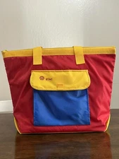 Vintage Insulated Shell Gas Company Stac Bag And First Aid Kit Rare