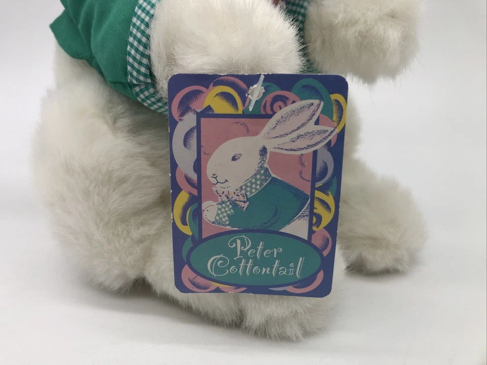 1995 Peter Cottontail Rabbit 9” Stuffed Animal Plush Commonwealth Toys Vintage - Image 2 of 4