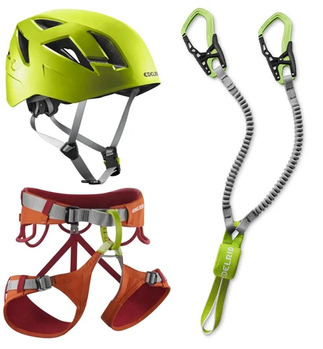 Edelrid Klettersteigset Cable Kit 6.0 + Gurt Jay hokkaido + Helm Zodiac oasis