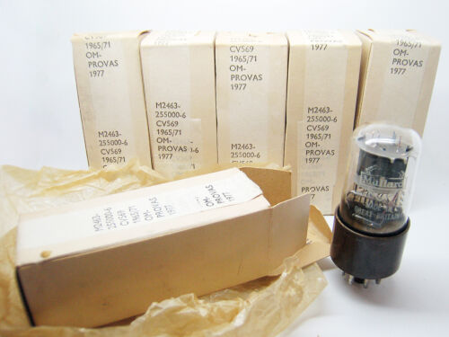 6 NOS SEALED Mullard CV569 ECC35 6SL7GT BrownBase SquareGeter Vacuum Triode Tube - Picture 4 of 12