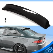 For 2004-08 Acura TSX Roof Spoiler Rear Window Visor Sun Guard Wing Glossy Black
