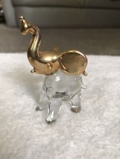 Elephant Blown Glass and Gold 