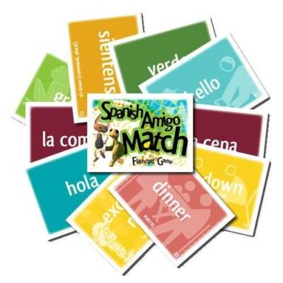 Spanish Amigo Match (SpanishEnglish Flash Cards and Game) (Classical Aca - GOOD