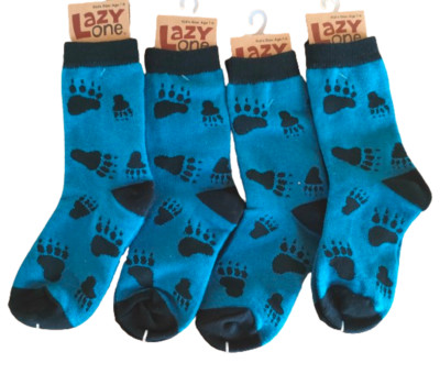 4 x Lazyone Kinder Socken Cotton Rich Jungen Socken Bear Hug D179