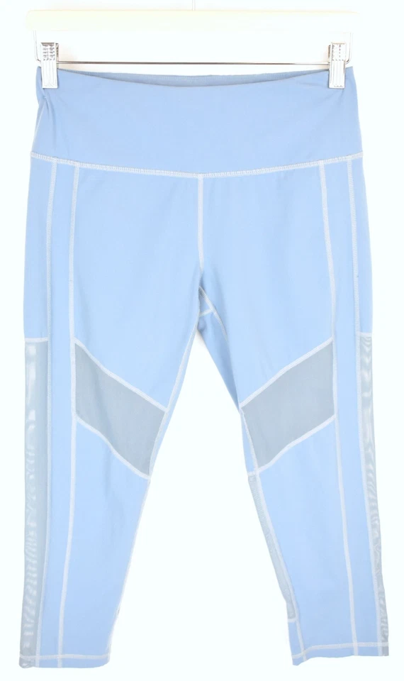 SWEATY BETTY Damen Capri Leggings S Stretch Sport Blau mit Tasche - Bild 2 von 4