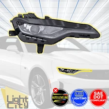 For 2019-24 Chevy Camaro RS/SS Passenger Projector LED Headlight (w/ LED DRL) RH