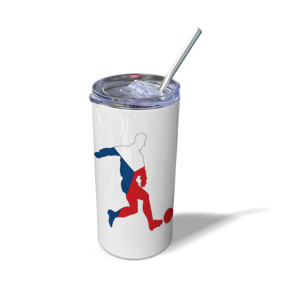 Travel Mug Tumbler Soccer Player Czech Republic Sports Soccer Thermal Coffee Cup
