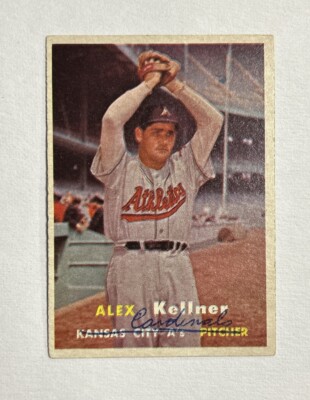 1957 Topps Baseball Alex Kellner Kansas City Athletics Card #280