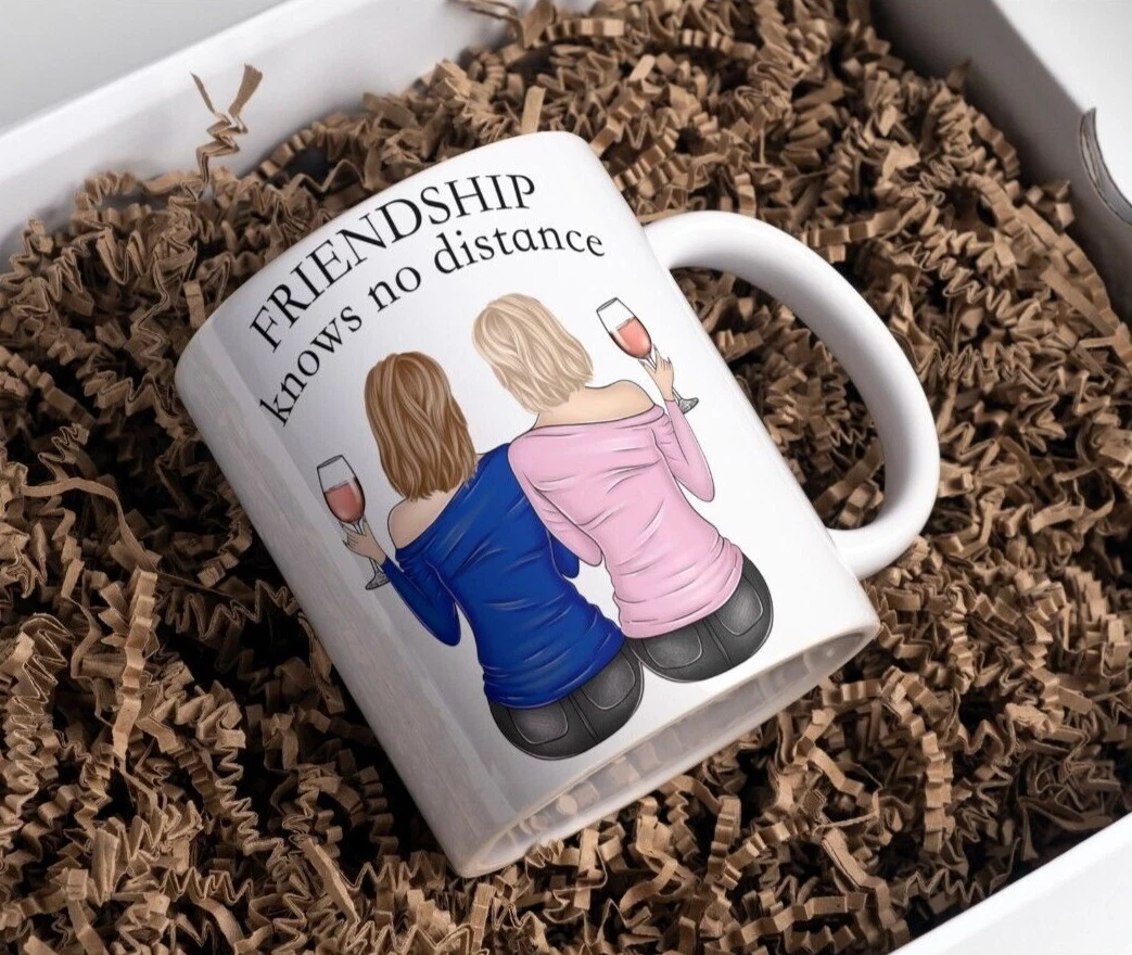 Bestie Custom Wine Tumbler Neighbors By Chance Friends By Choice Perso -  PERSONAL84