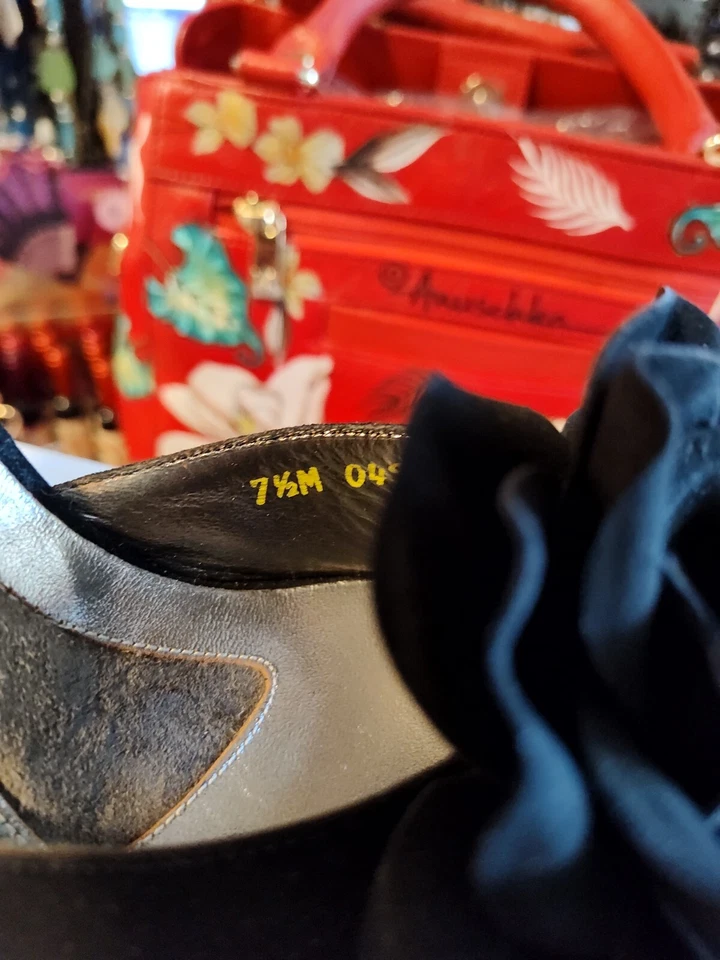 KIMEL BY BONNIE SMITH 1979 SLIDES MULES BLACK 7.5 M SHOES - Image 4 of 4