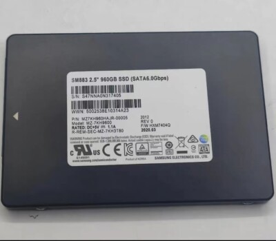 960GB Samsung SSD SM883 R-REM-SCE-MZ-7KH9600 SATA - Main Image