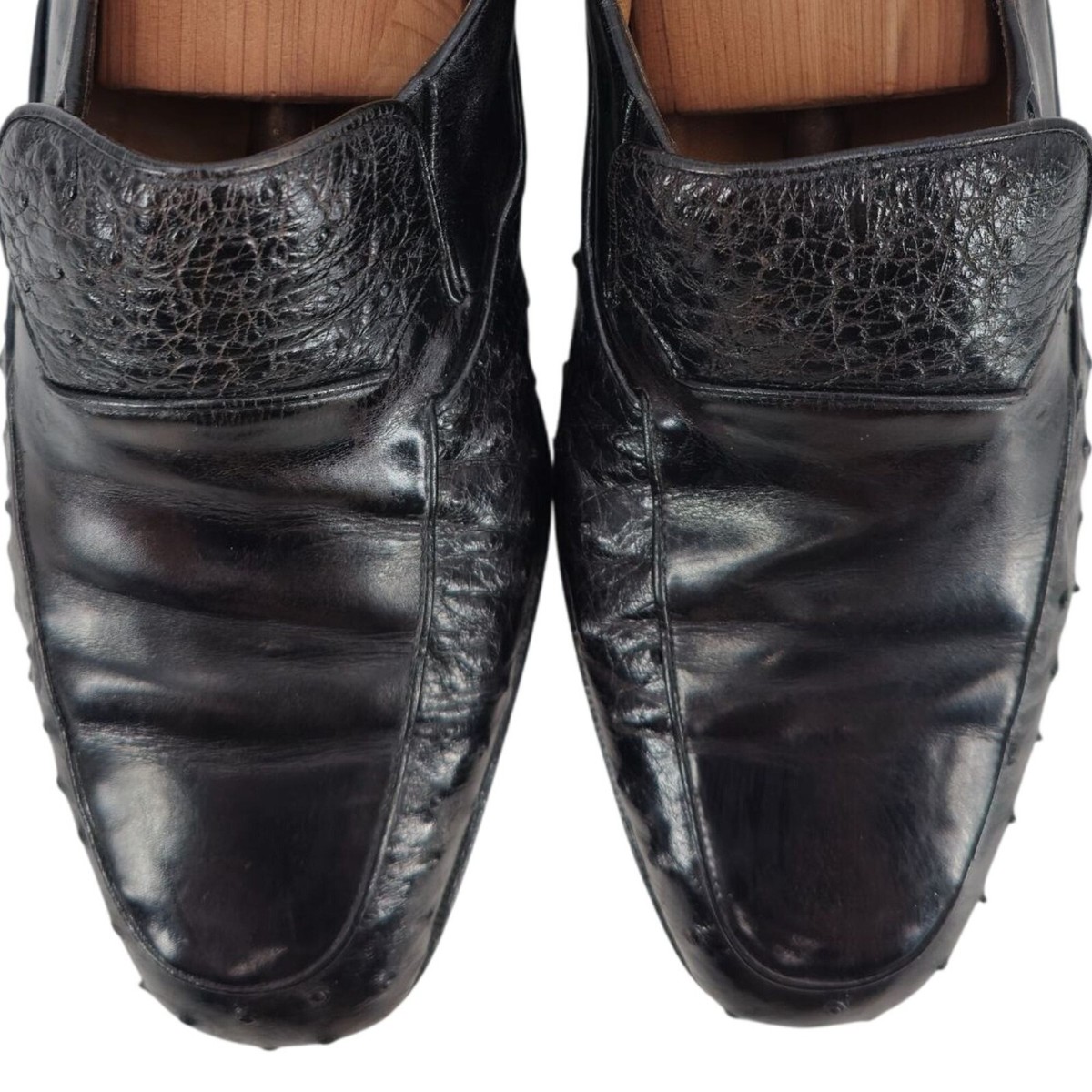 Vintage Bally Switzerland Exotic Ostrich Leather Dress Shoe  display picture 3