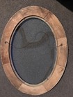 ANTIQUE OVAL  PICTURE FRAME W ORIGINAL  BUBBLE GLASS. — photo 4