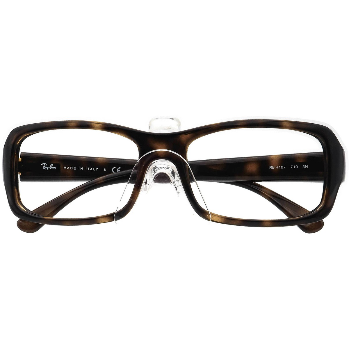 Ray-Ban RB 4107 710 Tortoise Havana Rectangular Sunglass Frames Only Italy 54-17 Ray-Ban RB4107 710 Sunglasses Havana Brown Tortoise FRAMES  main image 2