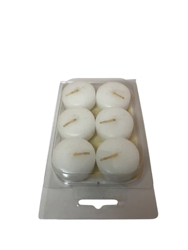 6pcs Floating Candle Wedding Romantic Night Unscented White 3hr Burning Time