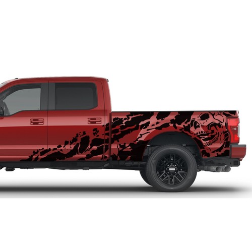 Nightmare side graphics stickers decals compatible with Ford F250 - Picture 13 of 15