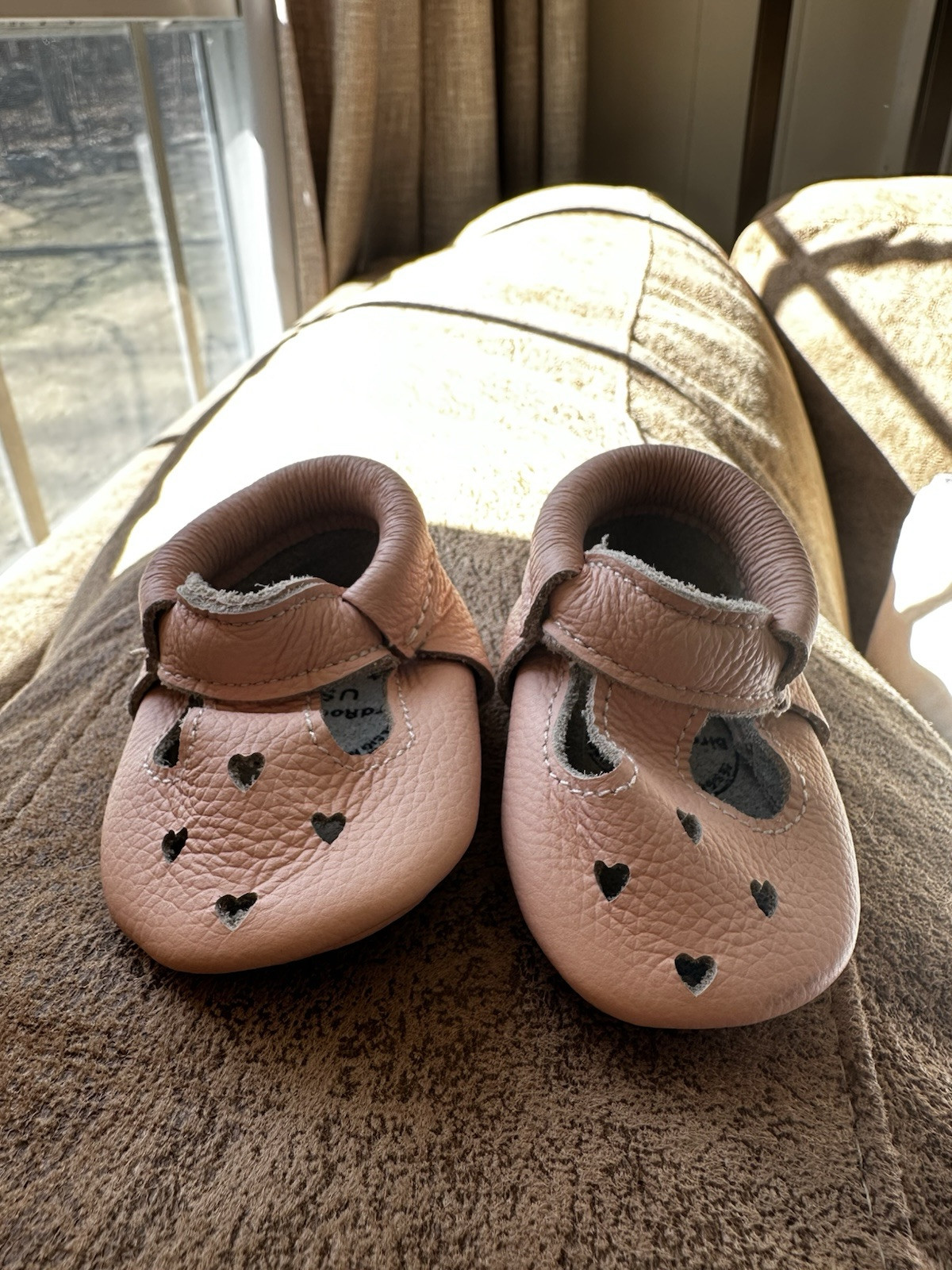 Moccasins Leather Size 2 Newborn Worn 2 Times
