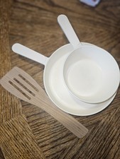 Play Kitchen Kids Toy Play Pot, Pan And Wooden Spatula