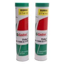 Lot of 2 Castrol Tribol GR 1350-2.5 PD Lubricating Grease, NLGI Grade 2, 14oz