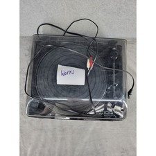 ION Profile LP USB Turntable Vinyl Record Player Black 33 45 RPM Record Player