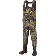 HISEA Hunting Waders with 1400G Insulated Boots, 5.5mm 12, Next Camo Evo