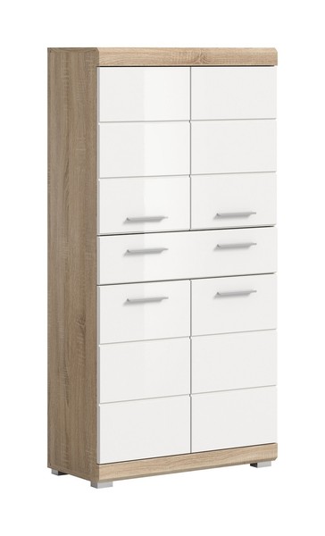 Homes & Jones Bad Lambada Badmidischrank Badregal-Schrank Schrank In Weiß Hochgl-image