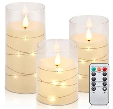 Aignis Flickering Flameless Candles Battery Operated Candles LED Candles
