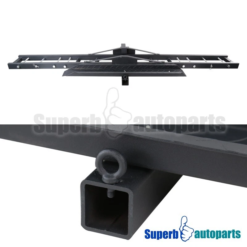 2" Receiver Black DirtBike Scooter Motorcycle Carrier Hauler Mount Rack Ramp - Image 4 of 4