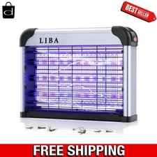 Silent LED Bug Zapper with UV Attraction - Safe for Pets and Kids, Dual Purpose