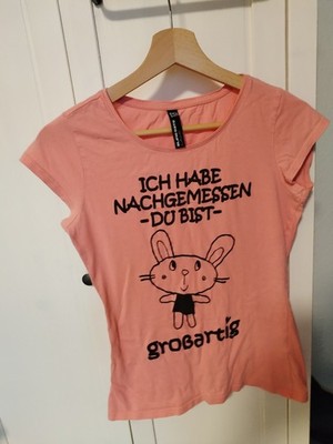 Damen T-Shirt ''Hase mit Spruch'', Größe S, Zustand Gut, Marke Blind Date
