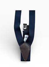 New Dickies Men's Adjustable Elastic Navy Blue Suspender with Belt Clip-End
