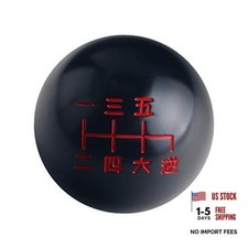 Black/Red Inlay Manual Shift Knob Short Throw Shifter 6 Speed M10x1.5
