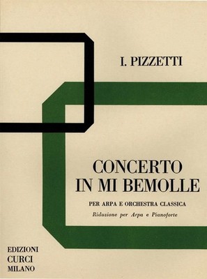 Konzert Es-Dur für Harfe & Orchester - Klavierauszug (Ildebrando Pizzetti)