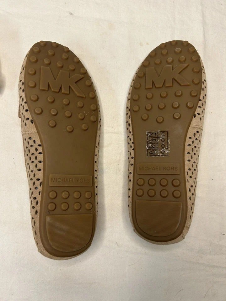 Michael Kors Taupe Gamuza Mocasín Zapatos de Conducción Planos Mujer Talla 6M Foto 4 de 4